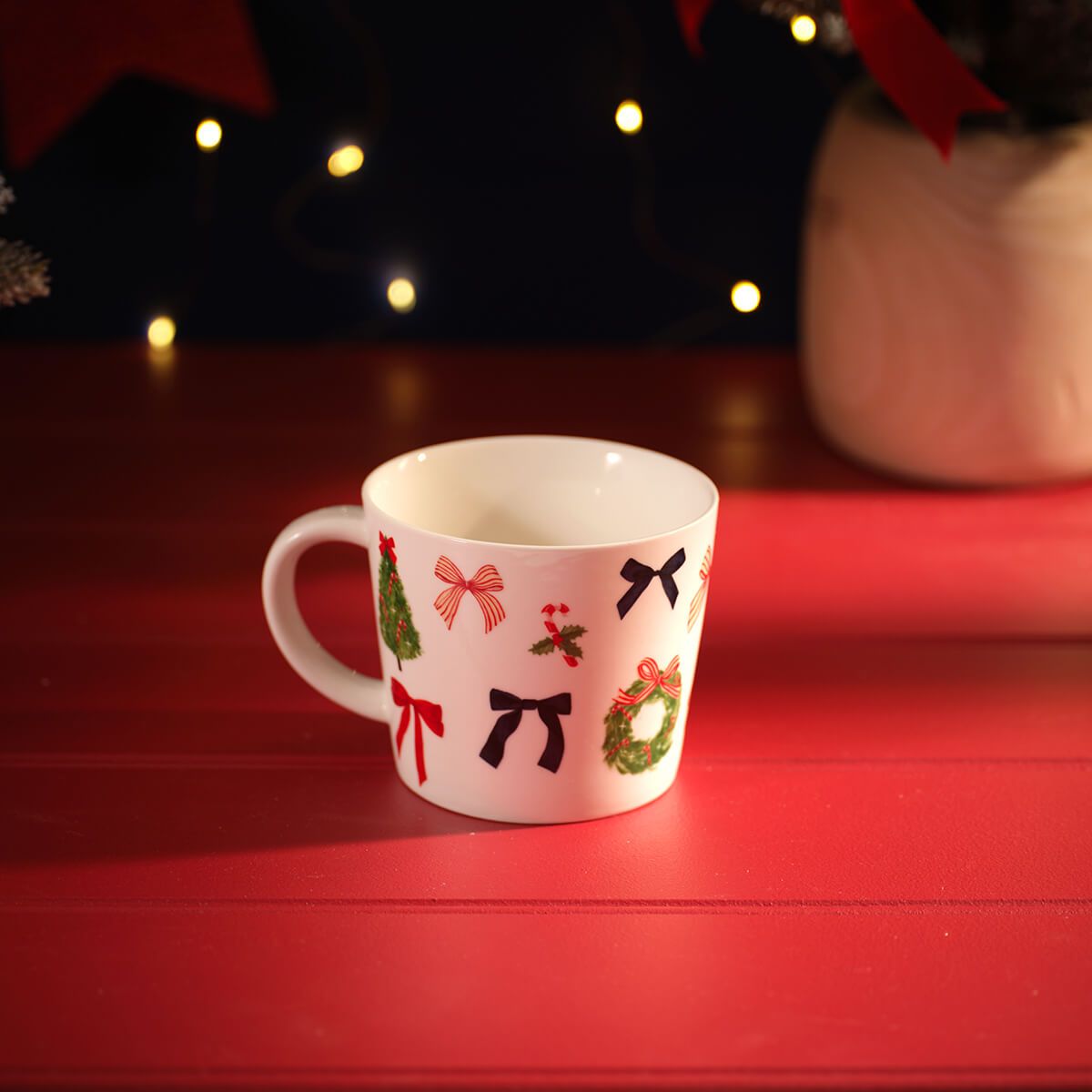 LANGS Merry Little Bows Christmas Mug - Gift Boxed