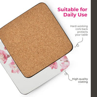 PIMPERNEL Pink Blossom - Set of 6 Coasters