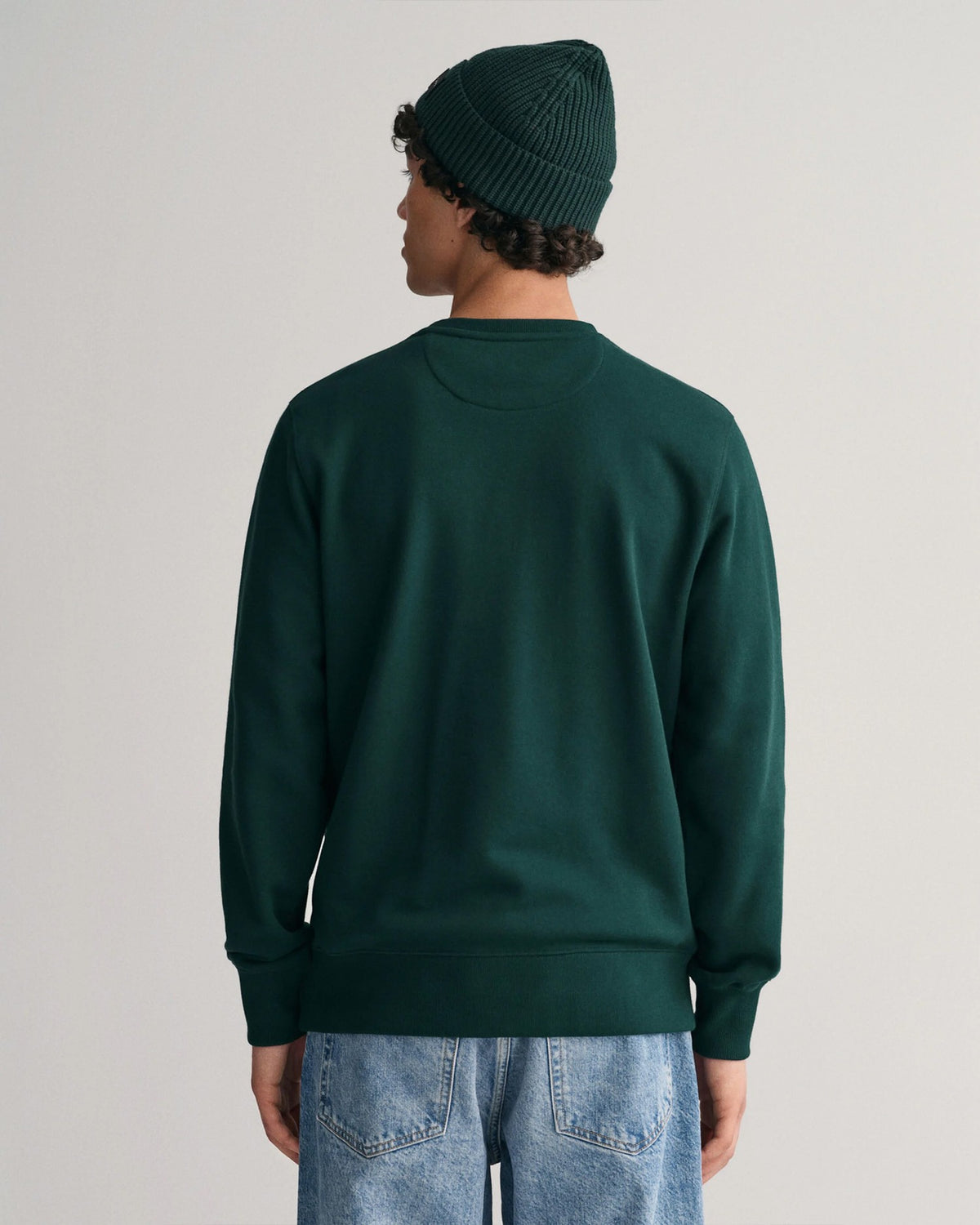 GANT Cotton Crew Neck Sweatshirt - Green