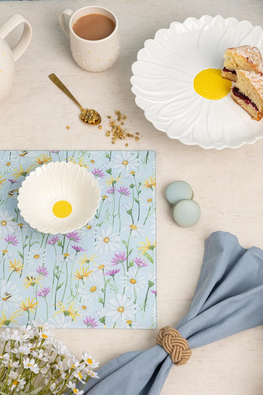 PRICE & KENSINGTON Daisy Glass Worktop Saver 30x40cm