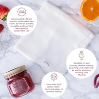 KILNER 100% Cotton Muslin Cloth 50x50cm