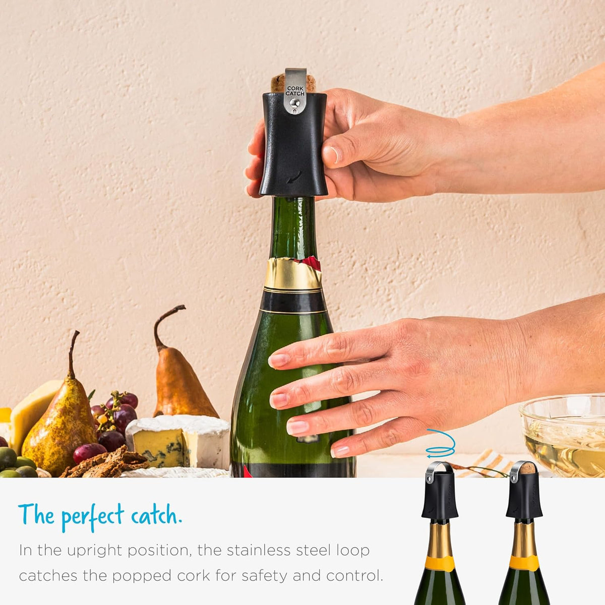 DREAMFARM Champop - Champagne Popper Cork Catcher