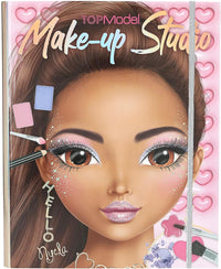 TOP MODEL Make-up Folder with Patterns, Makeup Palette and Brushes