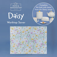 PRICE & KENSINGTON Daisy Glass Worktop Saver 30x40cm