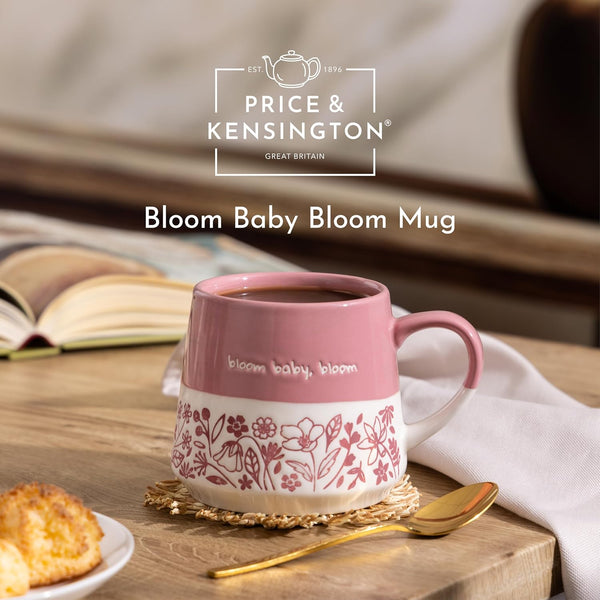 PRICE & KENSINGTON Bloom Baby Bloom Slogan Mug 450ml - Pink