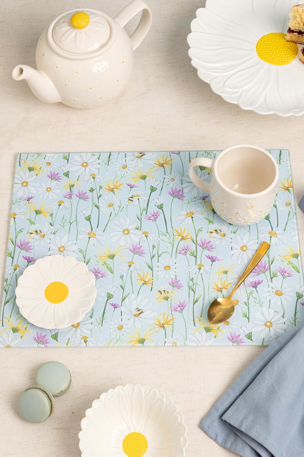 PRICE & KENSINGTON Daisy Glass Worktop Saver 30x40cm