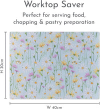 PRICE & KENSINGTON Daisy Glass Worktop Saver 30x40cm