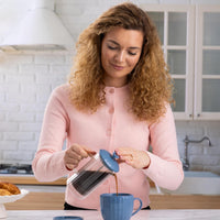 PRICE & KENSINGTON Luxe Cafetiere/French Press Bluebell 350ml
