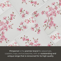 PIMPERNEL Pink Blossom - Set of 6 Coasters