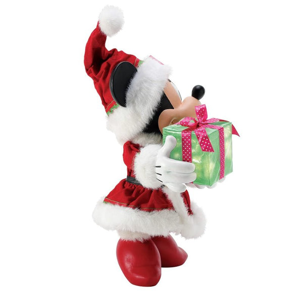 ENESCO Minnie's Big Gift Light Up Figurine by Possible Dreams 43cm