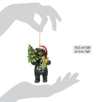ENESCO Lodge Black Bear Hanging Ornament by Jim Shore 10.5cm
