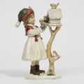 Girl With a Bird House Christmas Figurine