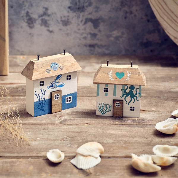 LANGS Octopus Wooden Decorative House 8cm