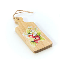 LANGS Mango Wood Trivet With Strawberry Enamel Finish 29cm