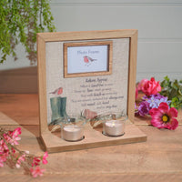 LANGS Robins Appear Double Tealight Photo Frame 23cm