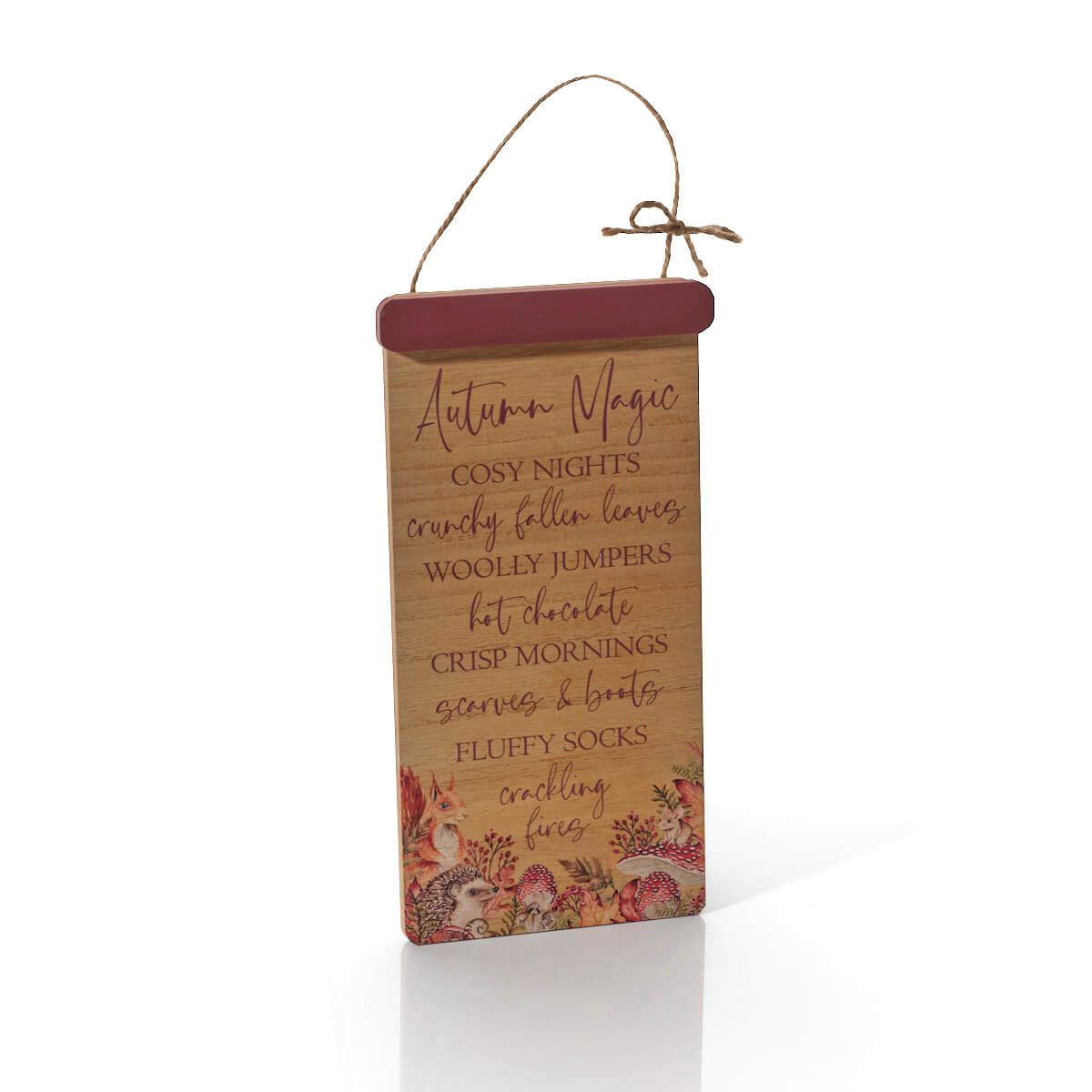 LANGS Toadstool Tales Autumn Magic Plaque 31cm