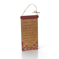 LANGS Toadstool Tales Autumn Magic Plaque 31cm