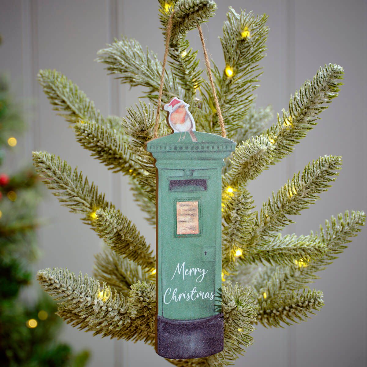 LANGS Christmas Robin Postbox Hanger 20cm