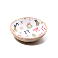 LANGS Merry Little Bows Mango Wood Bowl