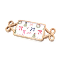 LANGS Merry Little Bows Mango Wood Serving Board 40x15.5cm
