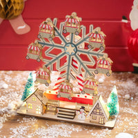 LANGS Wooden Motorised Ferris Wheel 30cm