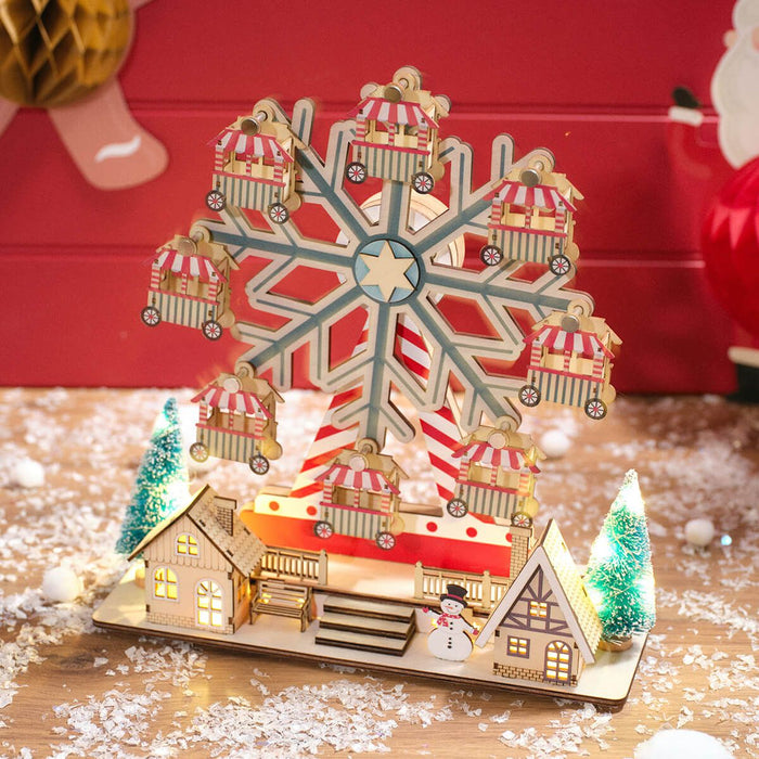LANGS Wooden Motorised Ferris Wheel 30cm