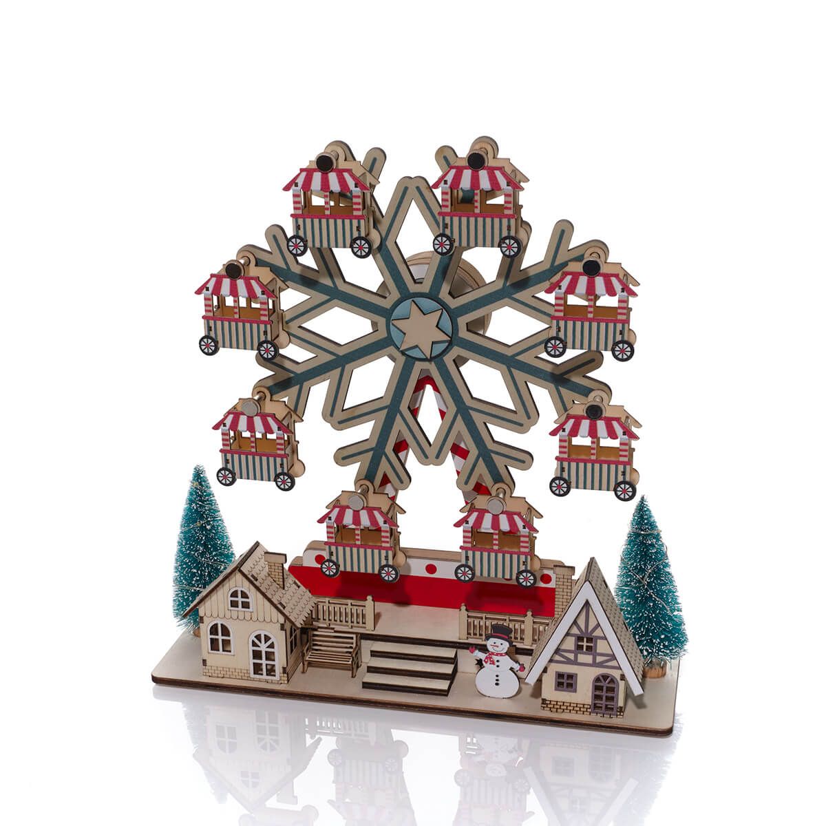 LANGS Wooden Motorised Ferris Wheel 30cm