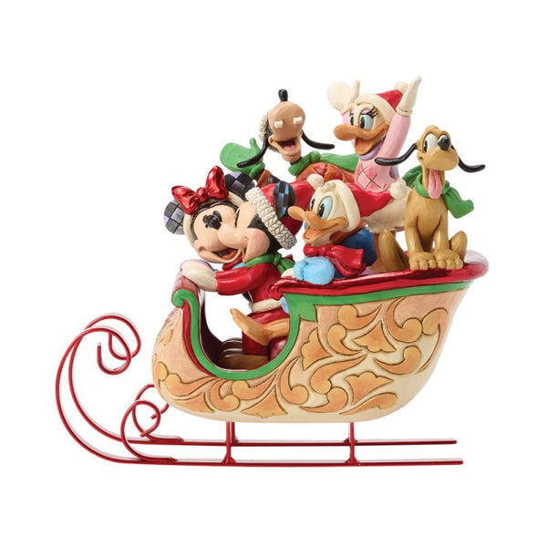 ENESCO A Sleigh Full of Joy Mickey & Friends Figurine by Jim Shore 20.5cm