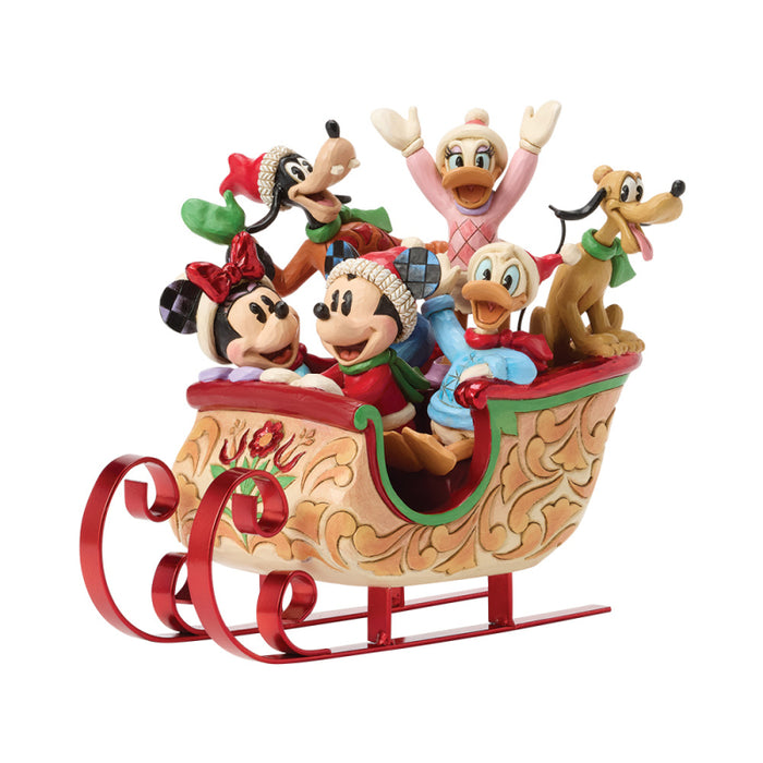 ENESCO A Sleigh Full of Joy Mickey & Friends Figurine by Jim Shore 20.5cm