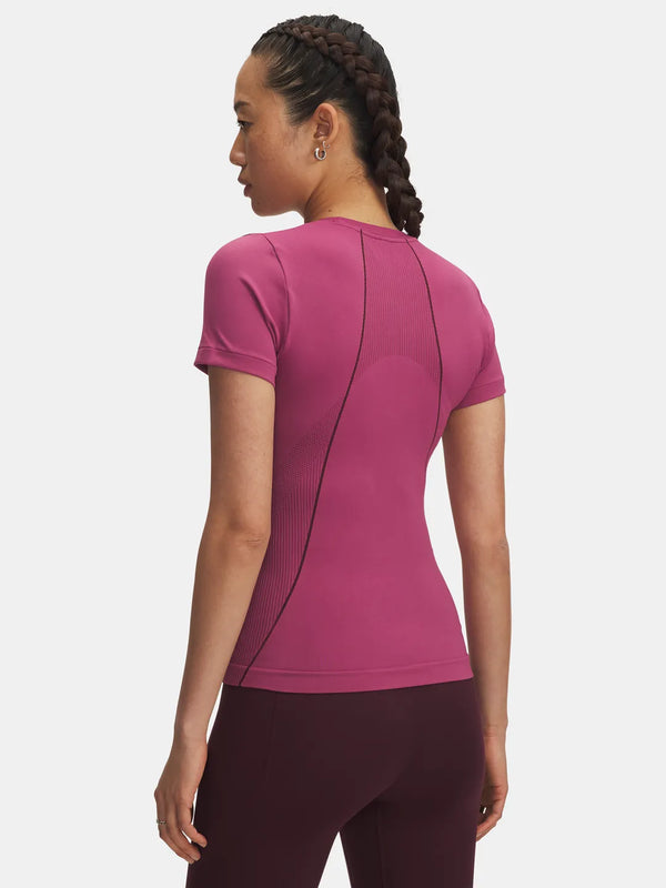 UNDER ARMOUR Women's Vanish Seamless T-Shirt - Maroon