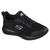 SKECHERS Women's Wide Fit Squad SR Work Shoes - Black | 77222