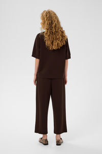 CULTURE Hilde Chabrina Wide Leg Pants - Brown
