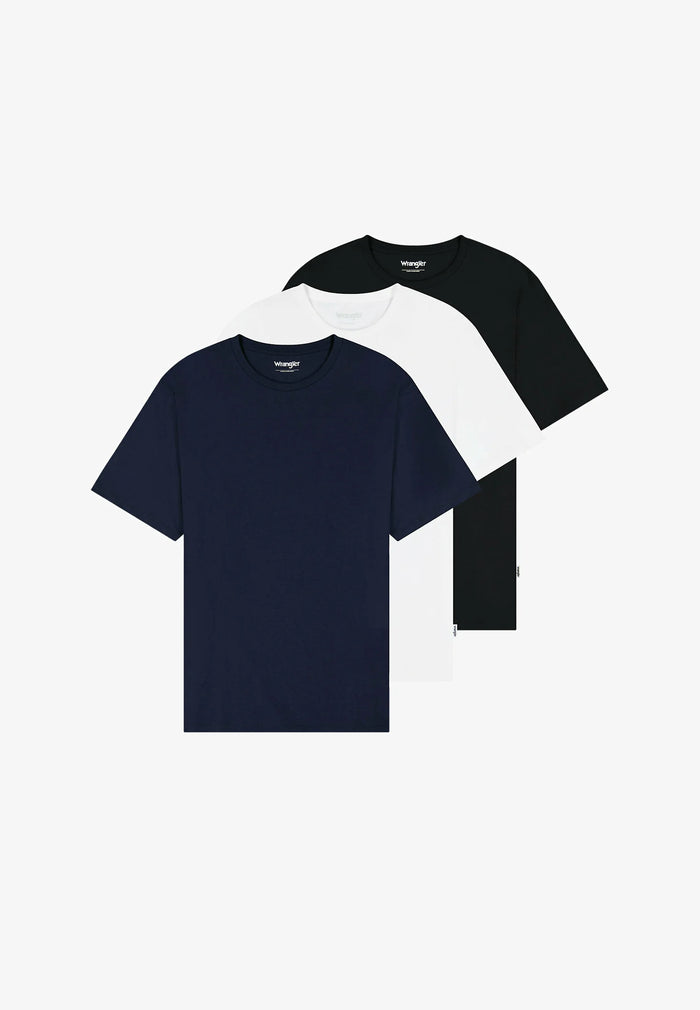 WRANGLER Men's 3-Pack Basic T-Shirt - Multi