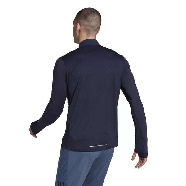 ADIDAS Men's Own the Run Half-Zip Top - Navy