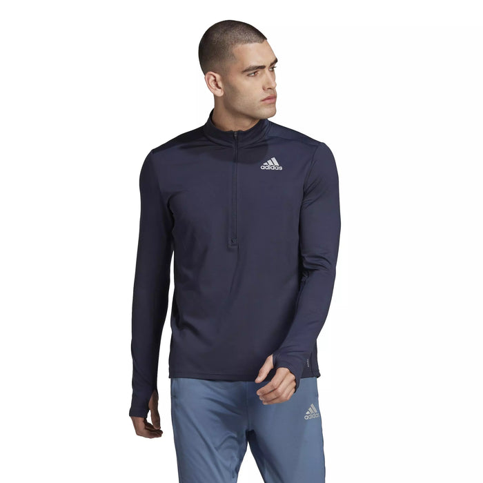ADIDAS Men's Own the Run Half-Zip Top - Navy