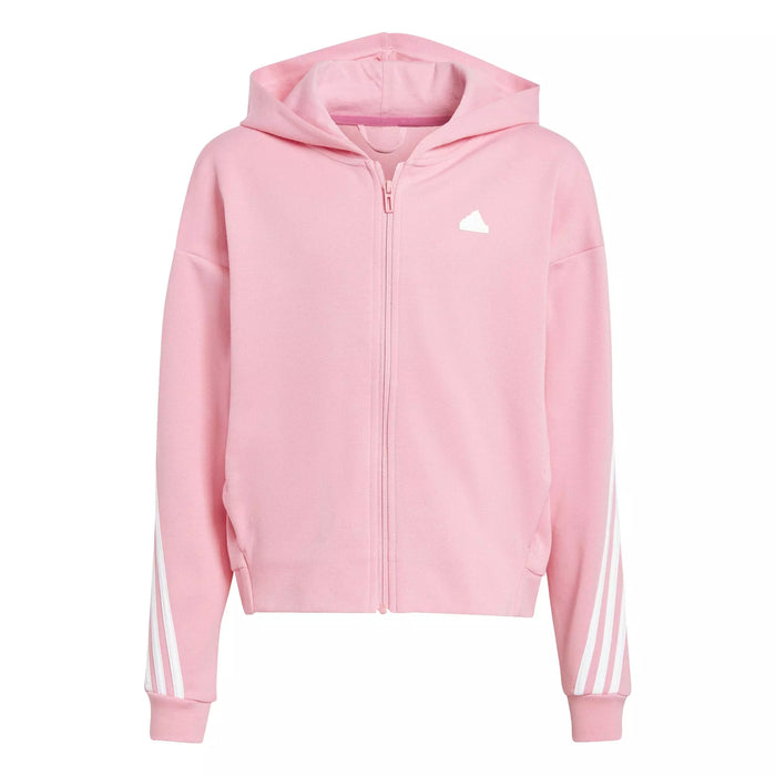 ADIDAS Girl's Future Icons Full Zip Hoodie - Pink