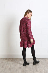 RANT & RAVE Anabelle Long Sleeve Dress - Pink