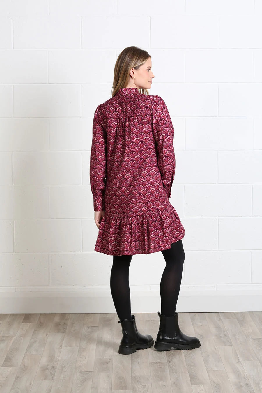 RANT & RAVE Anabelle Long Sleeve Dress - Pink