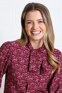RANT & RAVE Anabelle Long Sleeve Dress - Pink