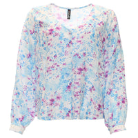 RANT & RAVE Ann Floral Shirt - Blue