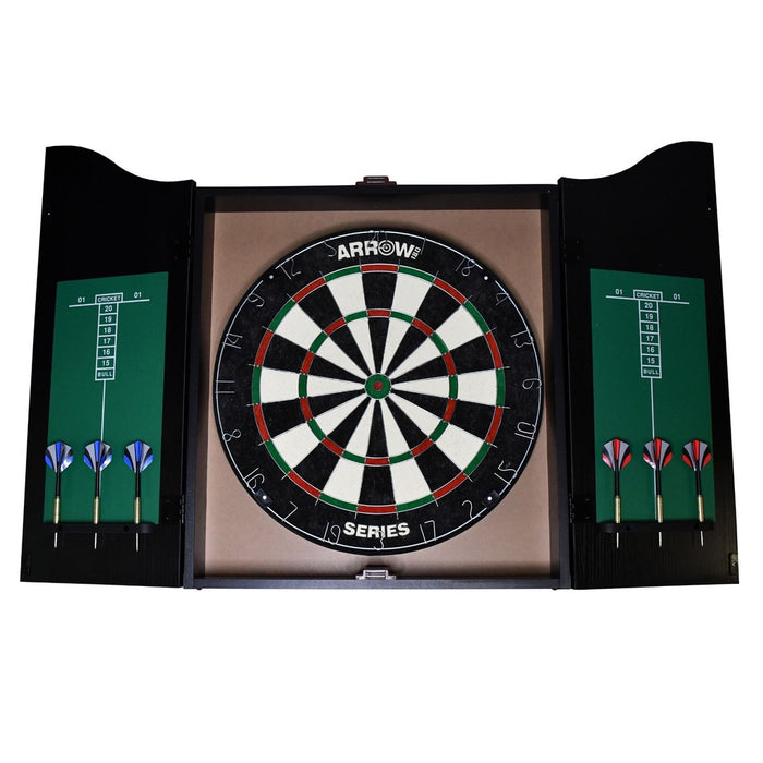 ARROW Dartboard cabinet set with accessories