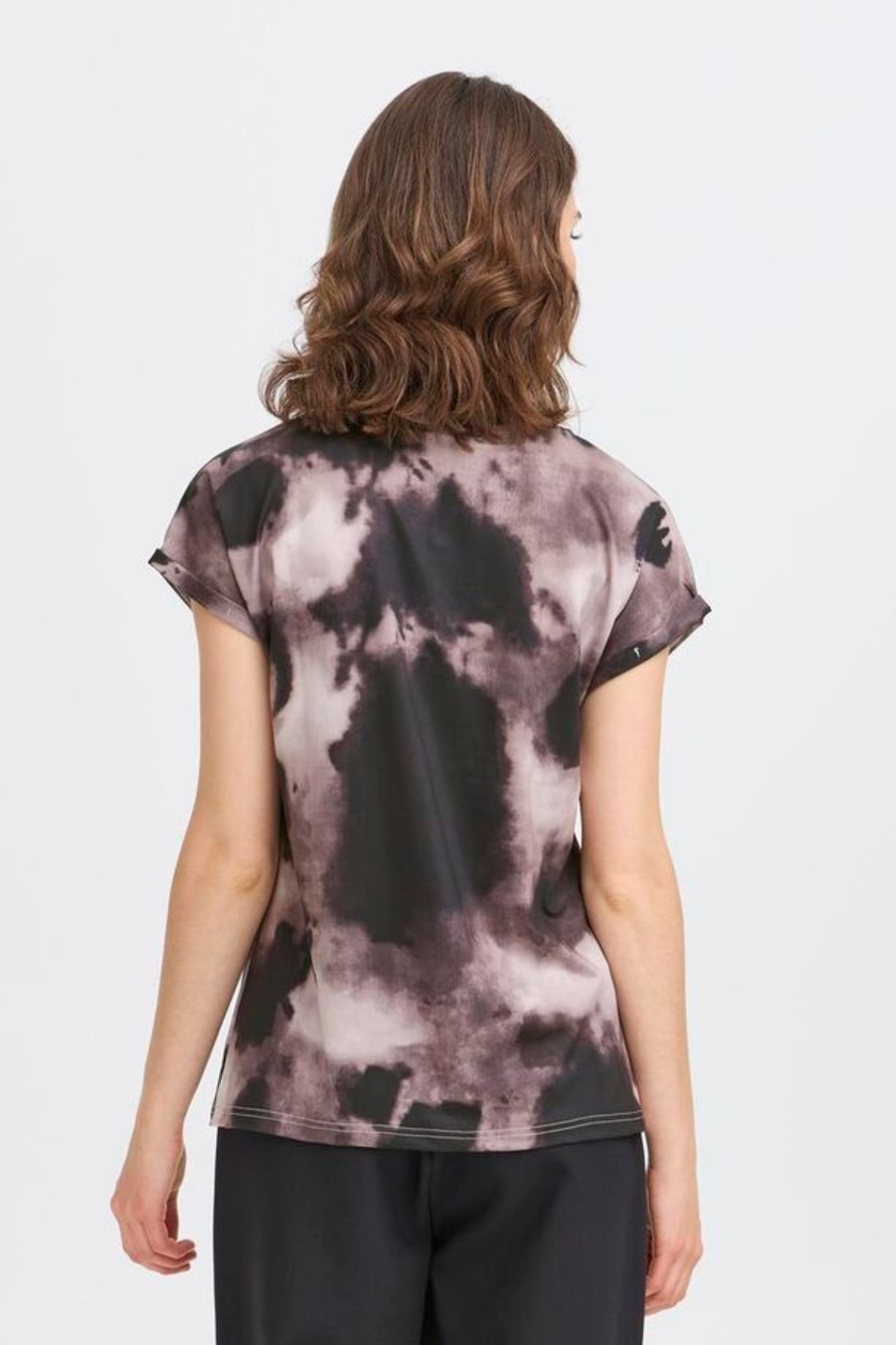 FRANSA Seen Abstract T-Shirt - Black