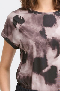 FRANSA Seen Abstract T-Shirt - Black