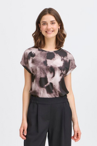 FRANSA Seen Abstract T-Shirt - Black