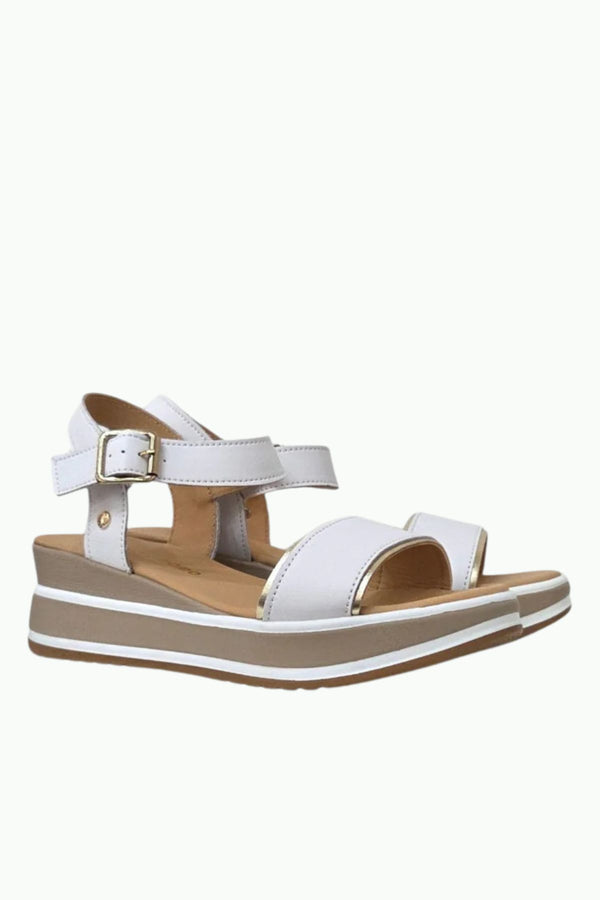 PATRIZIO COMO Alatri Two-tone Sandal - White