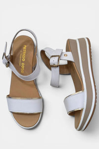 PATRIZIO COMO Alatri Two-tone Sandal - White