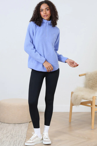 RELAX & RENEW Women's Angie Half Zip Top - Blue