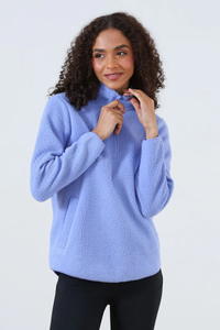 RELAX & RENEW Women's Angie Half Zip Top - Blue