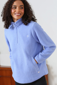 RELAX & RENEW Women's Angie Half Zip Top - Blue