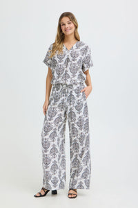 FRANSA Ariana Boho Wide Leg Trousers